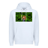 White wizard girl and cat Premium Hoodie - TumblerDesignByShophia