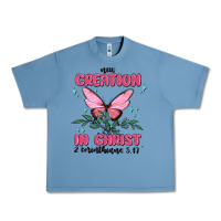 Pebble Blue new creation in christ 2 corinthians5.17 Urban Heavy Tee - MaliasSmallBusiness