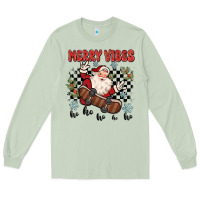 Matcha merry vibes ho ho ho Long Sleeve Tee - MaliasSmallBusiness