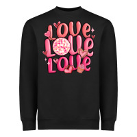 Love Love Love Valentines Day Heavyweight Sweatshirt | Teevron