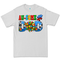 Dove Grey ausome autism dad Premium Tee - AdoDesignShop