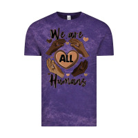 Cloud Purple we are all humans Vintage Tee - MaliasSmallBusiness