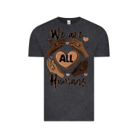Vintage Black we are all humans Vintage Tee - MaliasSmallBusiness