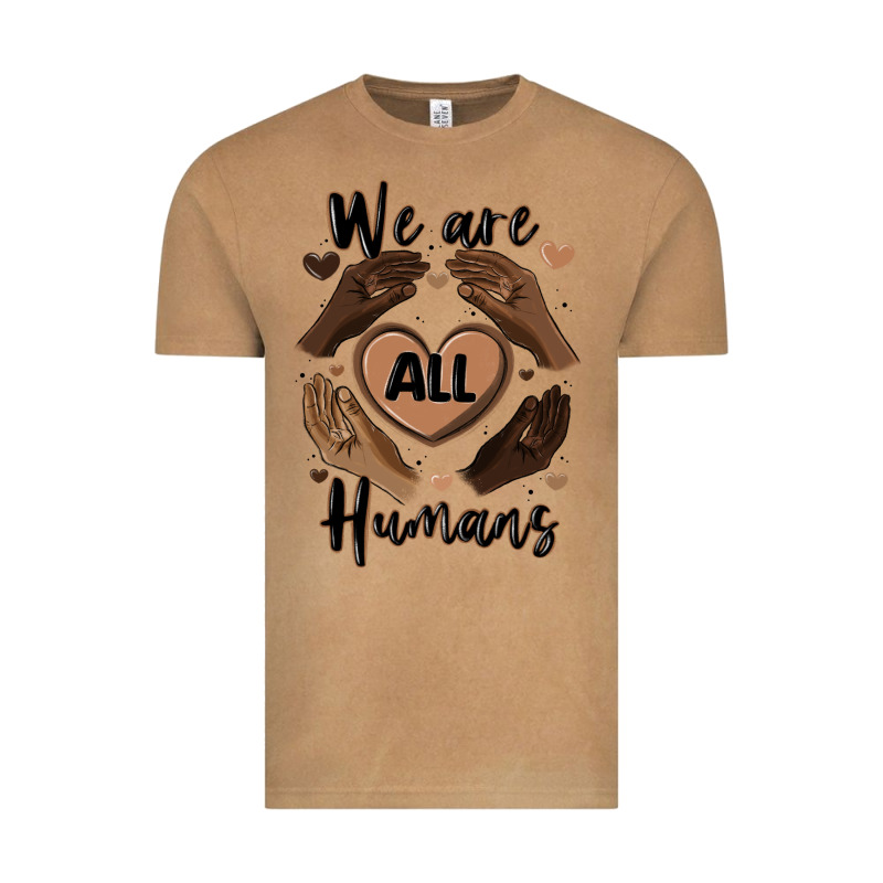 We Are All Humans Vintage Tee by MaliasSmallBusiness | Teevron