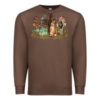 Chestnut Western rabbit bunny with crosses Easter Day Premium Sweatshirt - HowdyJamesFarm