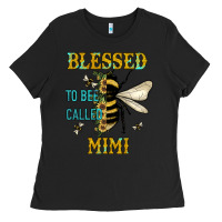 Black blessed to bee called mimi Ladies Tee - JahusDesignShop