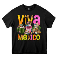 Black viva mexico mexican coffee cups Heavy Core Tee - FaDigitalArtStudio
