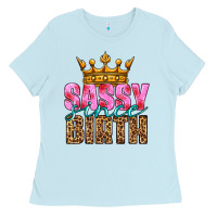 Baby Blue sassy since birth Ladies Tee - HRA Design Shop