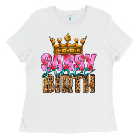 White sassy since birth Ladies Tee - HRA Design Shop