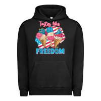 Pigment Black Tastes like freedom 4th of July Urban Hoodie - FaDigitalArtStudio