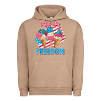 Pigment Burro Tastes like freedom 4th of July Urban Hoodie - FaDigitalArtStudio