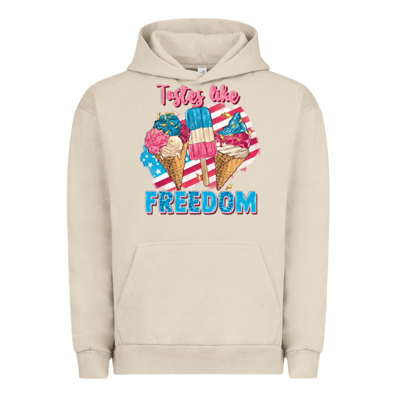 Tastes Like Freedom 4th Of July Urban Hoodie by FaDigitalArtStudio | Teevron