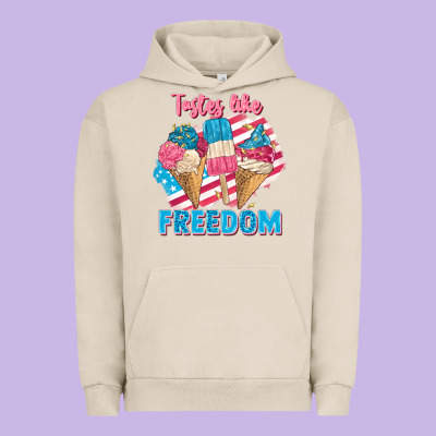 Tastes Like Freedom 4th Of July Urban Hoodie Designed By Fadigitalartstudio