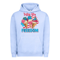 Pigment Grape Ice Tastes like freedom 4th of July Urban Hoodie - FaDigitalArtStudio