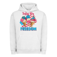 Pigment Lunar Rock Tastes like freedom 4th of July Urban Hoodie - FaDigitalArtStudio