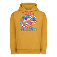 Pigment Peanut Butter Tastes like freedom 4th of July Urban Hoodie - FaDigitalArtStudio