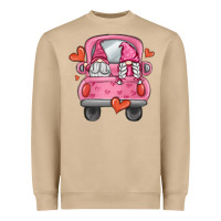Mushroom valentines day gnome truck Heavyweight Sweatshirt - MaliasSmallBusiness