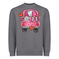 Storm valentines day gnome truck Heavyweight Sweatshirt - MaliasSmallBusiness