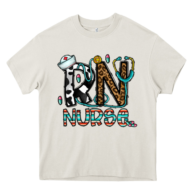 Rn Nurse Heavy Core Tee by CowhideDigitalArt | Teevron