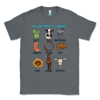 Charcoal Heather so god made a cowboy Classic Tee - MaliasSmallBusiness