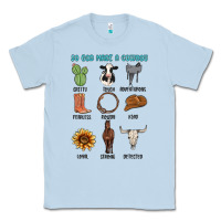 Dusty Blue so god made a cowboy Classic Tee - MaliasSmallBusiness