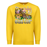 Lemon Happy Easter truck with farm animals Easter Day Premium Sweatshirt - HowdyJamesFarm