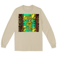 Mushroom softball leopard Long Sleeve Tee - NancyCooperArtShop