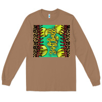 Toasted Coconut softball leopard Long Sleeve Tee - NancyCooperArtShop