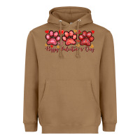 Toasted Coconut Happy Valentine's Day paws Valentine's Day Heavyweight Hoodie - HowdyJamesFarm