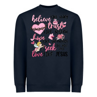 Navy christian valentines Heavyweight Sweatshirt - MaliasSmallBusiness
