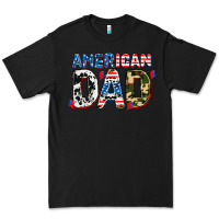 Black American dad Premium Tee - AdoDesignShop