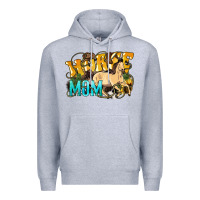 Heather Grey Horse Mom Rope Premium Hoodie - HowdyJamesFarm