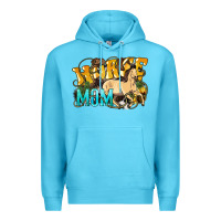 Ocean Blue Horse Mom Rope Premium Hoodie - HowdyJamesFarm