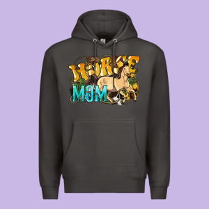 Horse Mom Rope Premium Hoodie Designed By Howdyjamesfarm