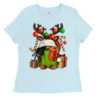 Baby Blue christmas afro gnomes Ladies Tee - FaDigitalArtStudio