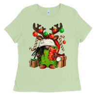 Matcha christmas afro gnomes Ladies Tee - FaDigitalArtStudio