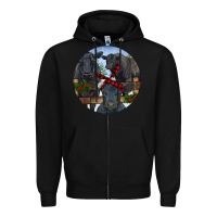 Black Black Angus Family Zipper Hoodie - RanaPortraitStore