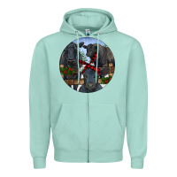 Seafoam Black Angus Family Zipper Hoodie - RanaPortraitStore