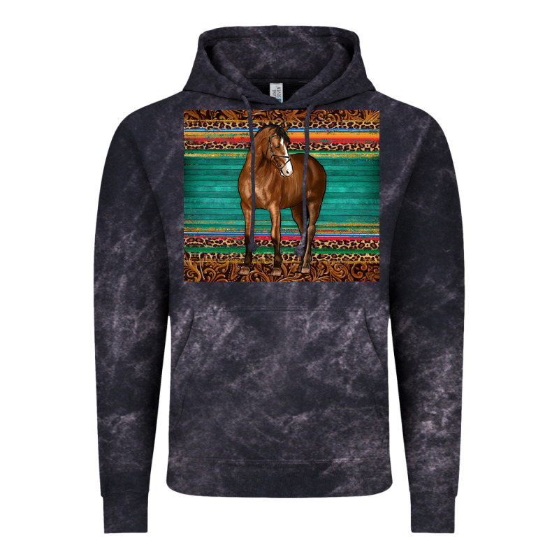 Western Horse Serape  Leather Leopard Vintage Hoodie by BarkalooDesign | Teevron