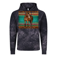 Cloud Black western horse serape  leather leopard Vintage Hoodie - BarkalooDesign