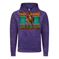 Cloud Purple western horse serape  leather leopard Vintage Hoodie - BarkalooDesign