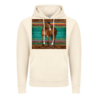 Vintage Artic western horse serape  leather leopard Vintage Hoodie - BarkalooDesign