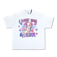 White love you a lotl Urban Heavy Tee - MaliasSmallBusiness
