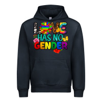 Navy love has no gender pride Urban Hoodie - FaDigitalArtStudio