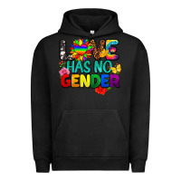 Pigment Black love has no gender pride Urban Hoodie - FaDigitalArtStudio