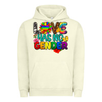Pigment Pistachio love has no gender pride Urban Hoodie - FaDigitalArtStudio