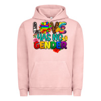 Pigment Salmon love has no gender pride Urban Hoodie - FaDigitalArtStudio
