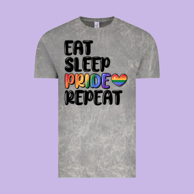Eat Sleep Pride Repeat Vintage Tee Designed By Maliassmallbusiness