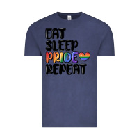 Vintage Denim eat sleep pride repeat Vintage Tee - MaliasSmallBusiness