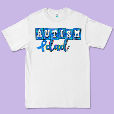 Autism Dad Premium Tee Designed By Adodesignshop